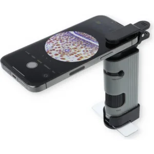 microscopio de bolsillo marca Carson smartphone